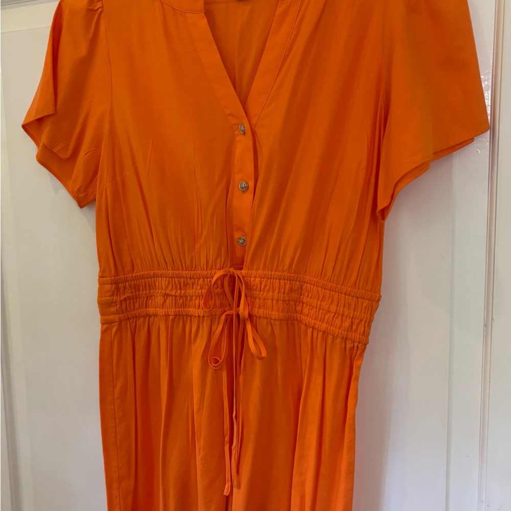 LOFT Bold Orange Dress